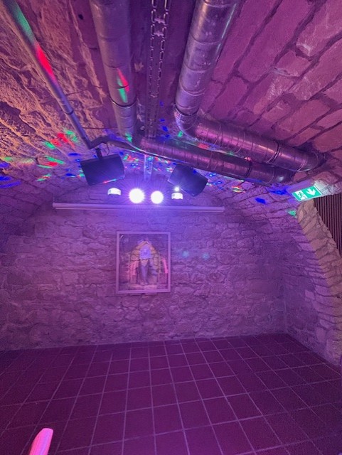 Tanzfläche mit Spotlights